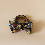 Riboon Mini Scrunchie Navy Gold