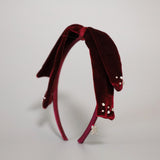 Velour Big Ribbon Tight Headband