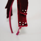 Velour Big Ribbon Tight Headband