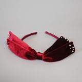 Velour Big Ribbon Tight Headband