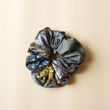 Patchwork Scrunchie Grey