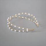 Gold Pearl Line Headband