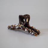 Brown Bijou Hair Clip