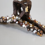 Brown Bijou Hair Clip