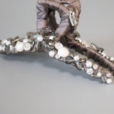 Grey Silver Bijou Hair Clip