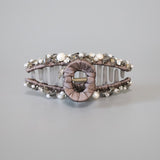 Grey Silver Bijou Hair Clip