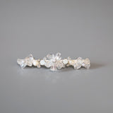 White Flower Barrette