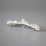 White Flower Barrette
