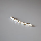 White Mix Bijou Barrette
