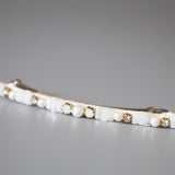 White Mix Bijou Barrette