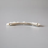 White Mix Flower Bijou Barrette