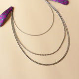 Hair Pin Purple Chain