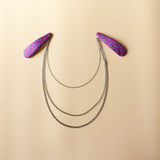 Hair Pin Purple Chain