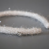 Tight Headband White Shaggy