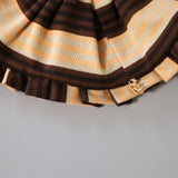 Brown Border Scrunchie