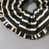 Black Border Scrunchie
