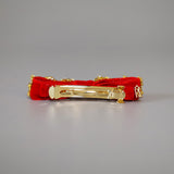 Velvet Red Barrette
