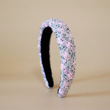 OG Headband Pink Tweed No Studs