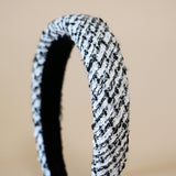 OG Headband White Tweed No Studs