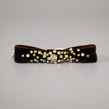 Velvet Brown Barrette