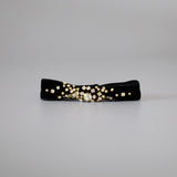 Velvet Black Barrette
