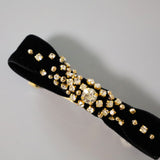 Velvet Black Barrette