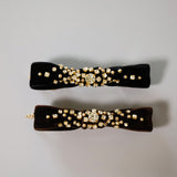 Velvet Black Barrette