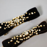 Velvet Black Barrette