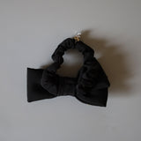 Silk Black Lil Silver Ribbon Pony