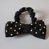 Silk Black Lil Gold Ribbon Pony