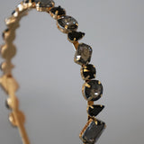 Gold Black Studs Headband