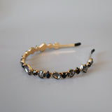 Gold Black Studs Headband