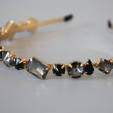 Gold Black Studs Headband