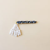 Straight Hair Clip Navy Pearl