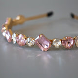 Gold Pink Studs Headband