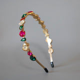 Gold Mix Rainbow Studs Headband