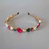Gold Mix Rainbow Studs Headband