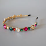 Gold Mix Rainbow Studs Headband