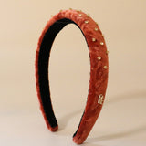 Slender Headband Velor Red