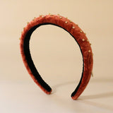 Slender Headband Velor Red