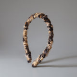 Narrow Brown Teddy Headband