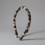 Narrow Grey Teddy Headband