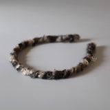 Narrow Grey Teddy Headband