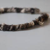 Narrow Grey Teddy Headband