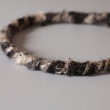 Narrow Grey Teddy Headband