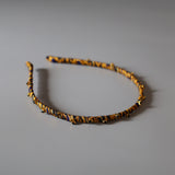 Narrow Navy Gold Headband