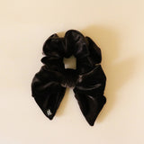 Big Ribbon Chocolate Velour Scrunchie