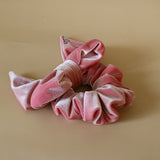 Big Ribbon Sakura Pink Velour Scrunchie