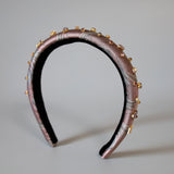 Slender Headband Metal Pink