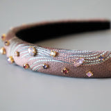 Slender Headband Metal Pink
